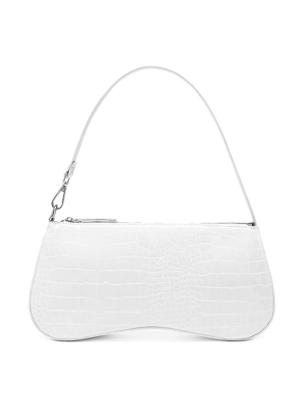 Crocodile Pattern Faux Leather Shoulder Bag Satchel Purse